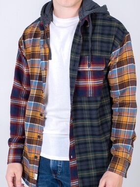 American Eagle Hooded Flannel